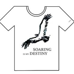 經典款Tshirt-翱翔是我的命定-白鷹-SOARING IS MY DESTINY.-Eagle(English)