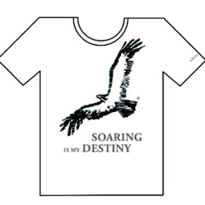 經典款Tshirt-翱翔是我的命定-白鷹-SOARING IS MY DESTINY.-Eagle(English)