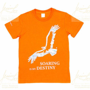 T-Shirt 新短版(手繪)翱翔是我的命定-橘鷹 Soaring is my destiny. (Eagle)
