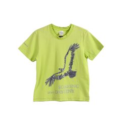 T-Shirt 新短版(手繪)翱翔是我的命定-粉綠鷹 Soaring is my destiny. (Eagle)